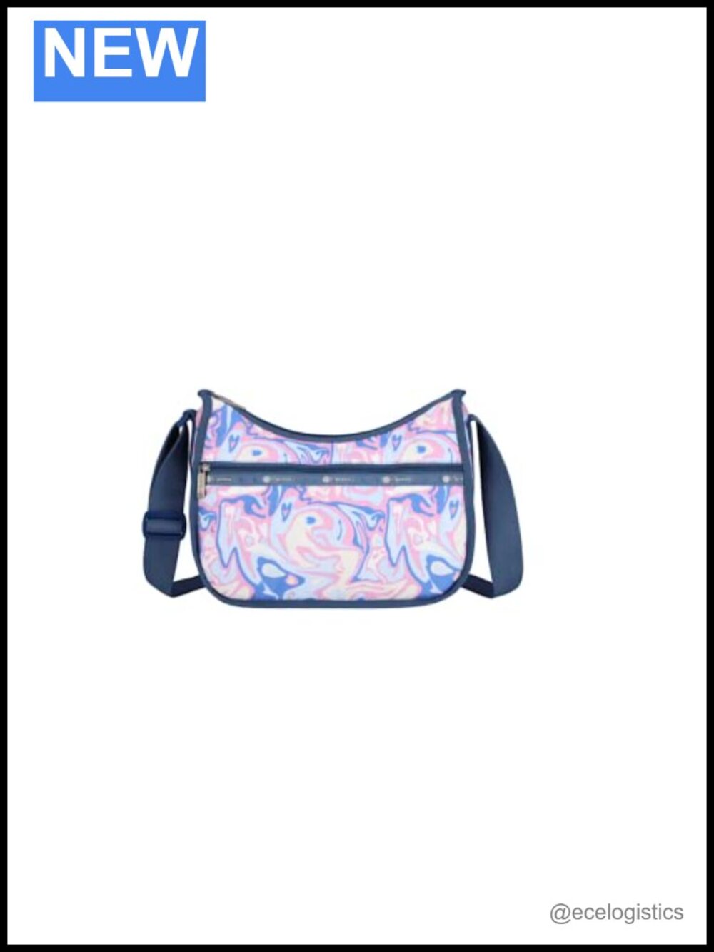 LeSportsac Classic Hobo Crossbody Bag with Matching Cosmetic Bag, Nylon,